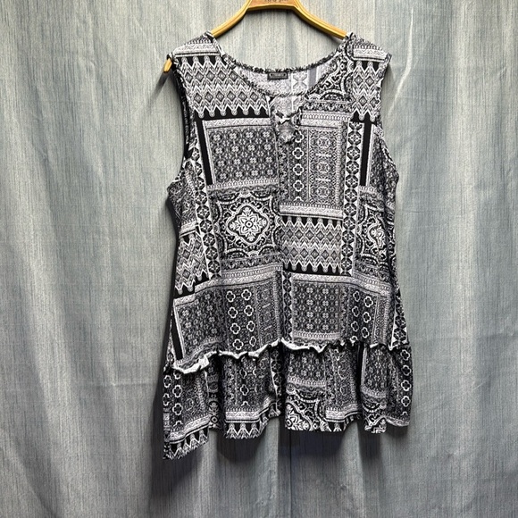 Clientele sleeveless blouse size 2-3X - Picture 1 of 9
